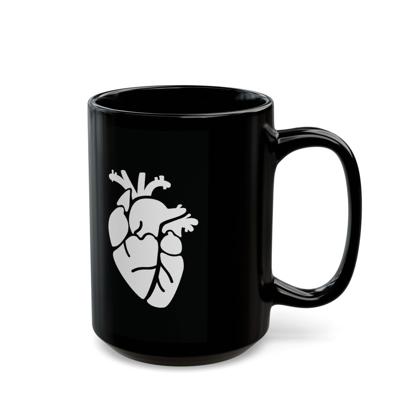 Herz Keramiktasse Schwarz