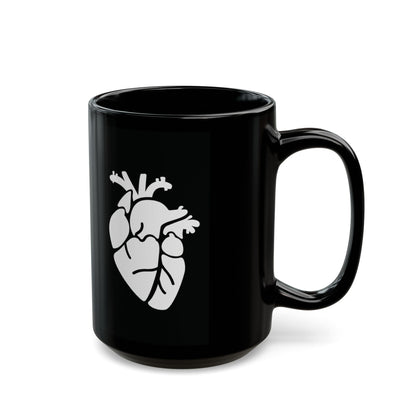Herz Keramiktasse Schwarz
