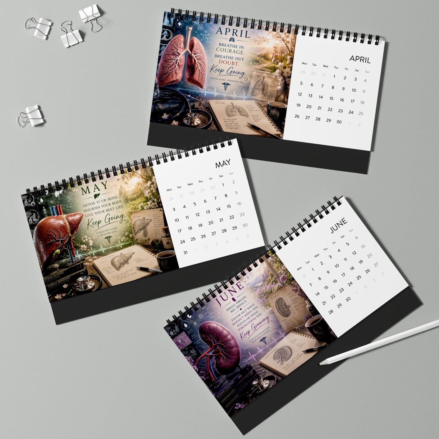 Anatomie Tischkalender 2027