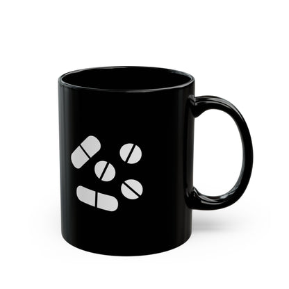 Pillen Keramiktasse Schwarz