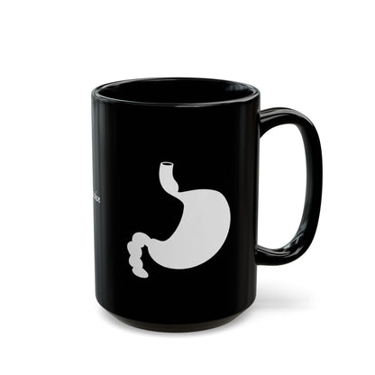 Magen Keramiktasse Schwarz