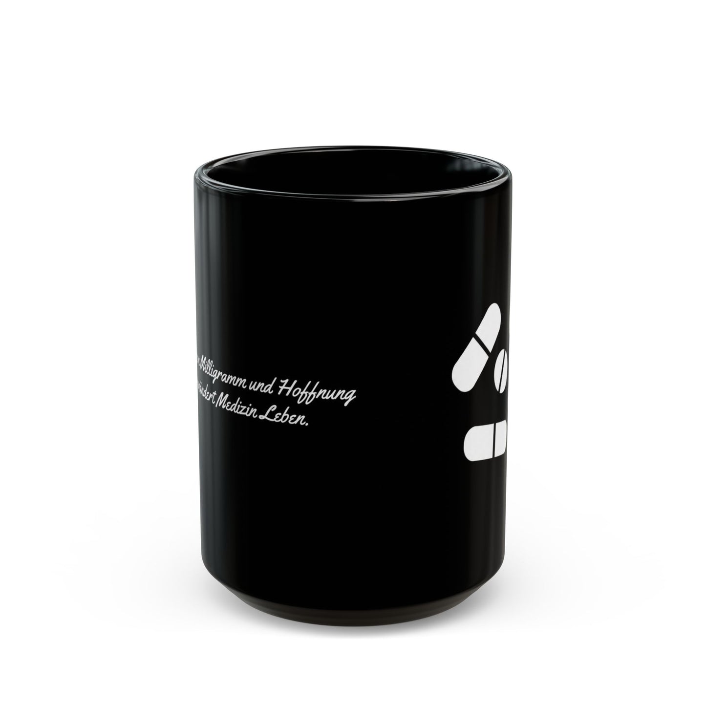 Pillen Keramiktasse Schwarz