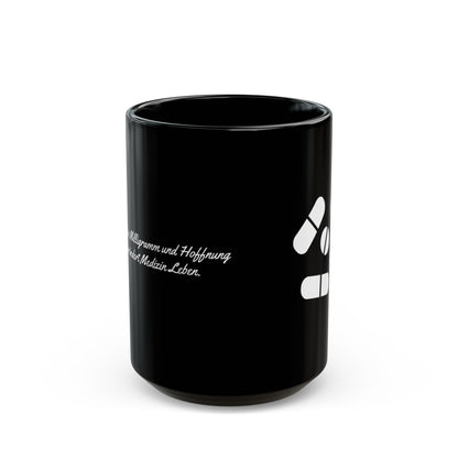 Pillen Keramiktasse Schwarz