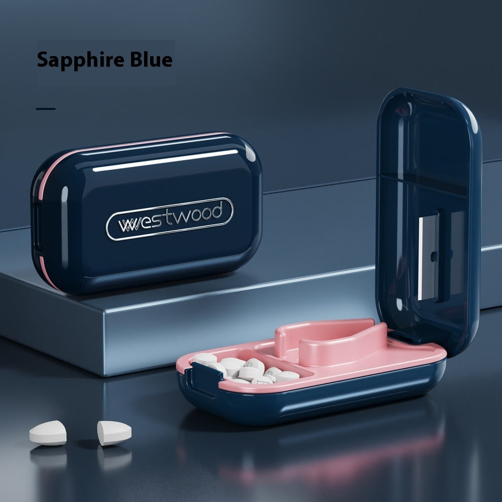 Mini Tablettenteiler mit Aufbewahrungsfach