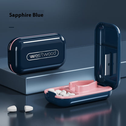 Mini Tablettenteiler mit Aufbewahrungsfach