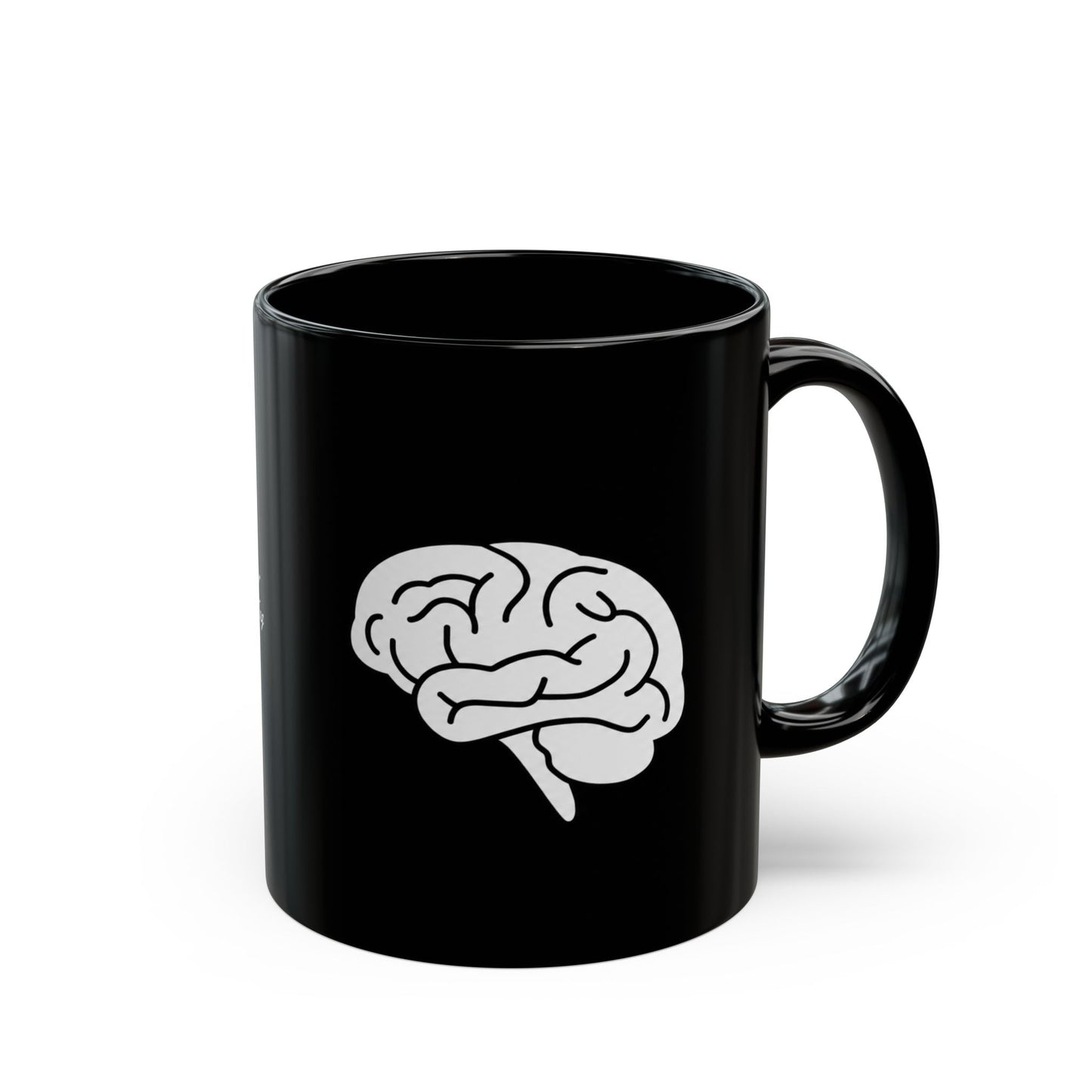 Gehirn Keramiktasse Schwarz