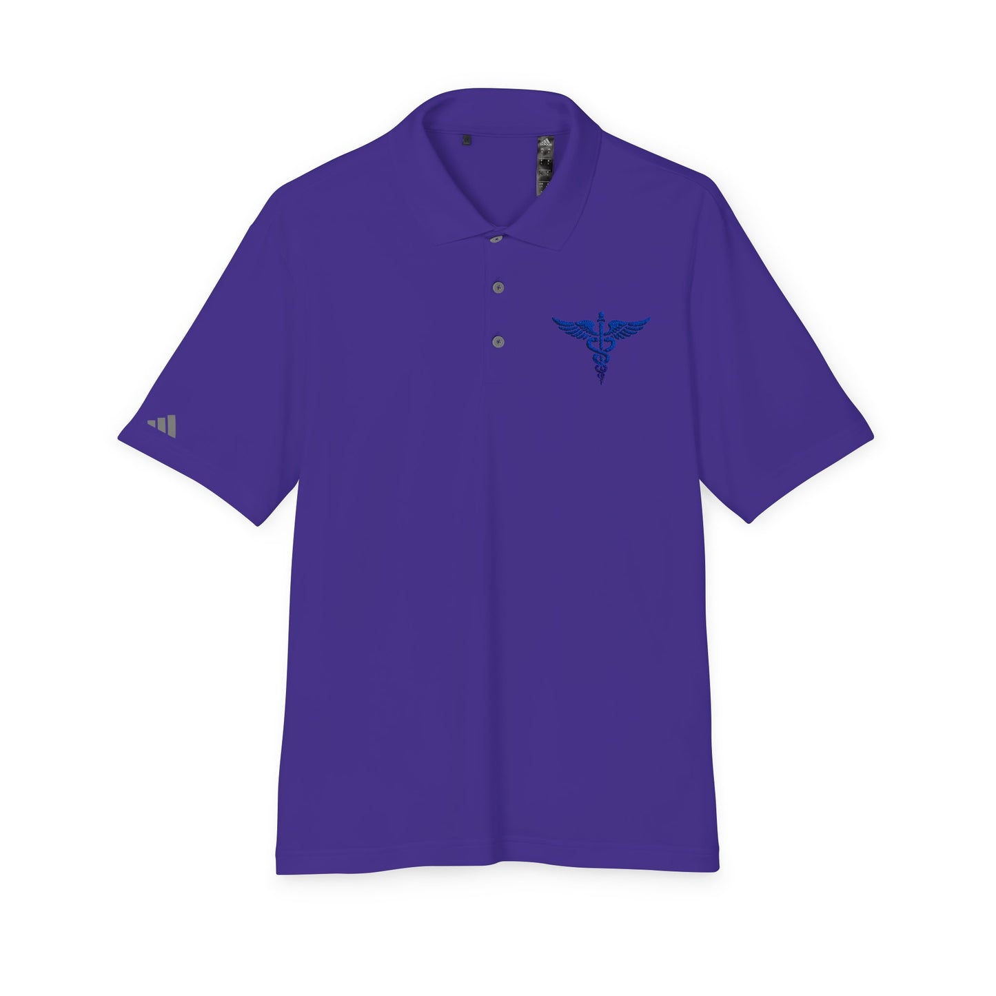 Caduceus Medical Polo Shirt — White Performance Workwear