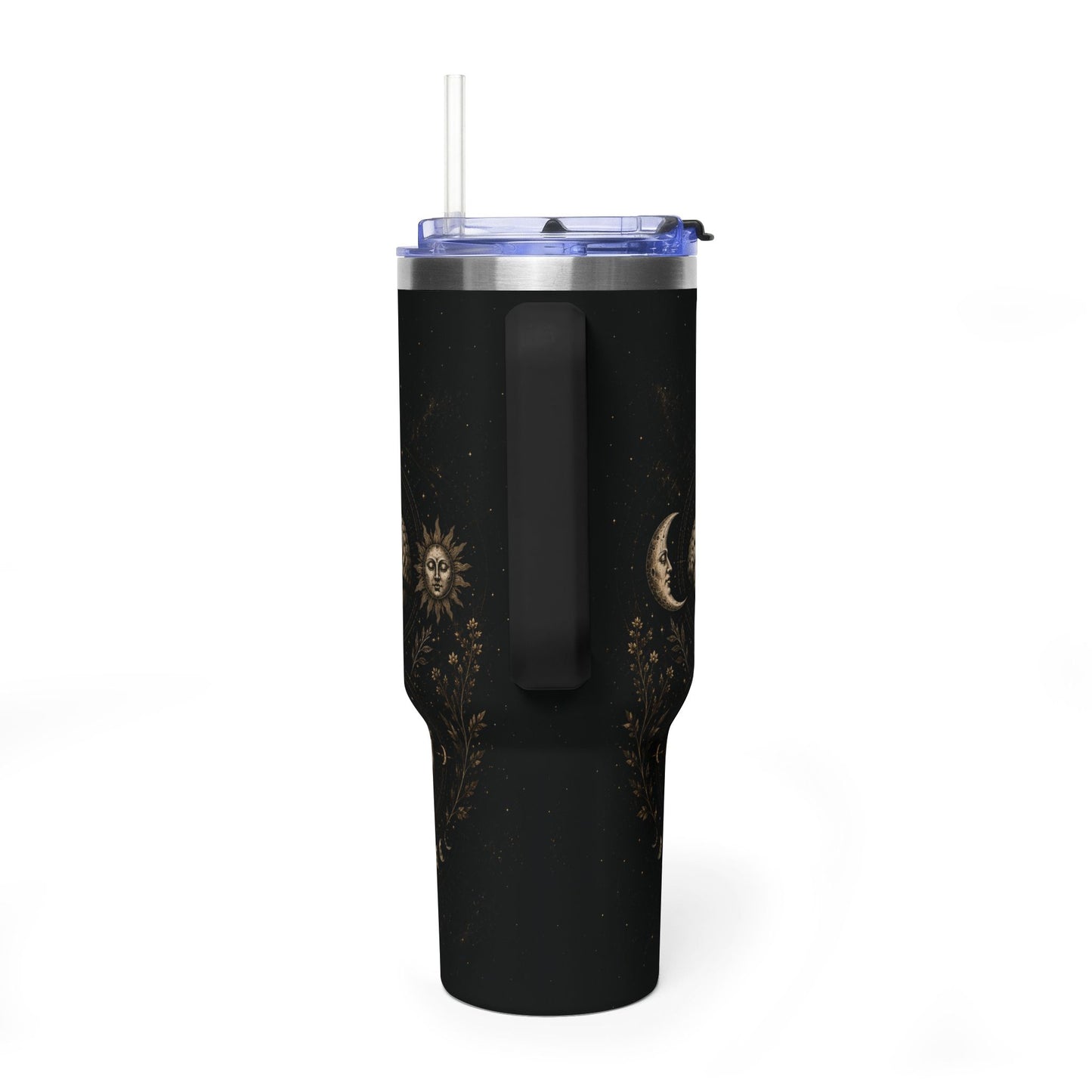 Edelstahl Termobecher mit Strohhalm