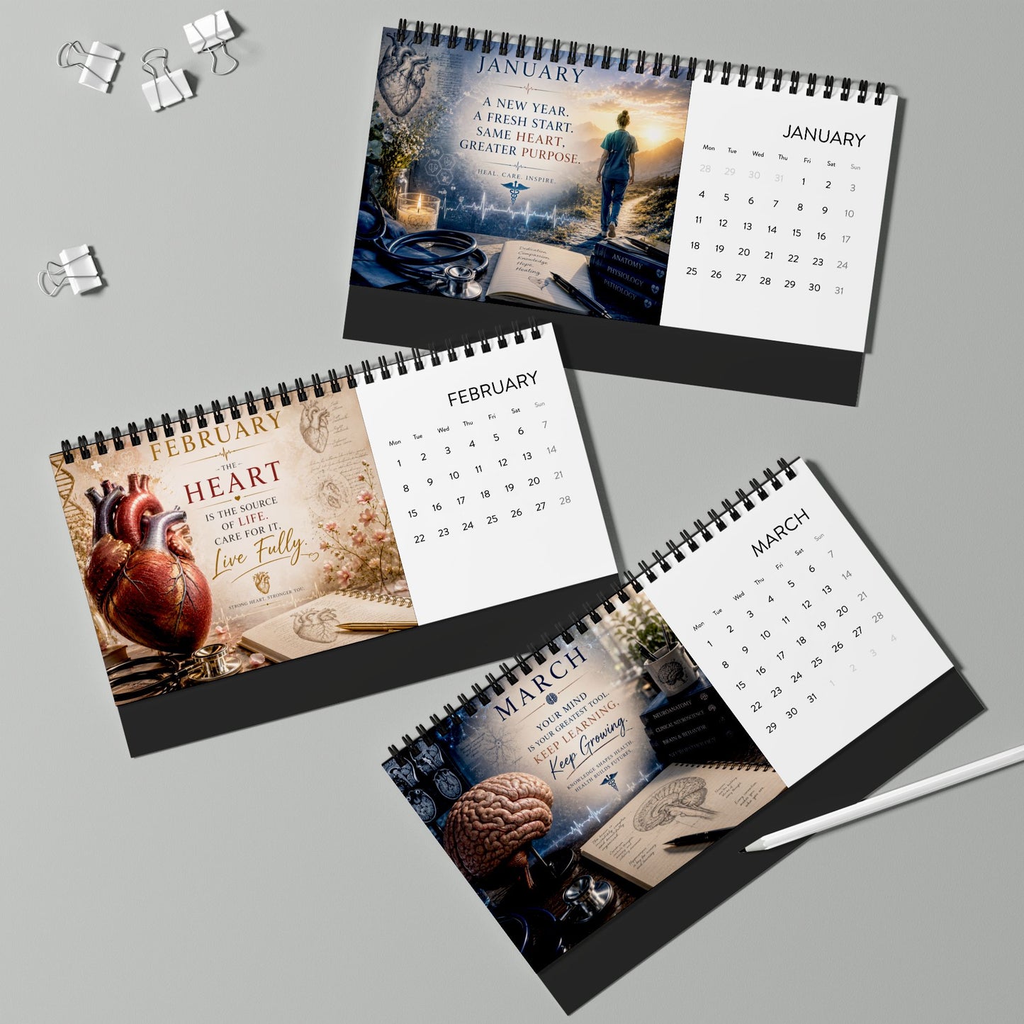 Anatomie Tischkalender 2027