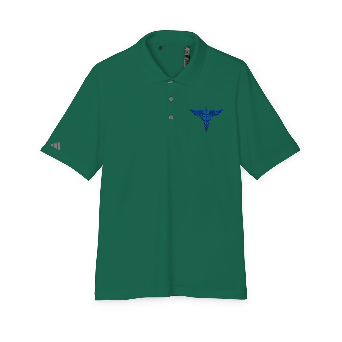 Caduceus Medical Polo Shirt — White Performance Workwear