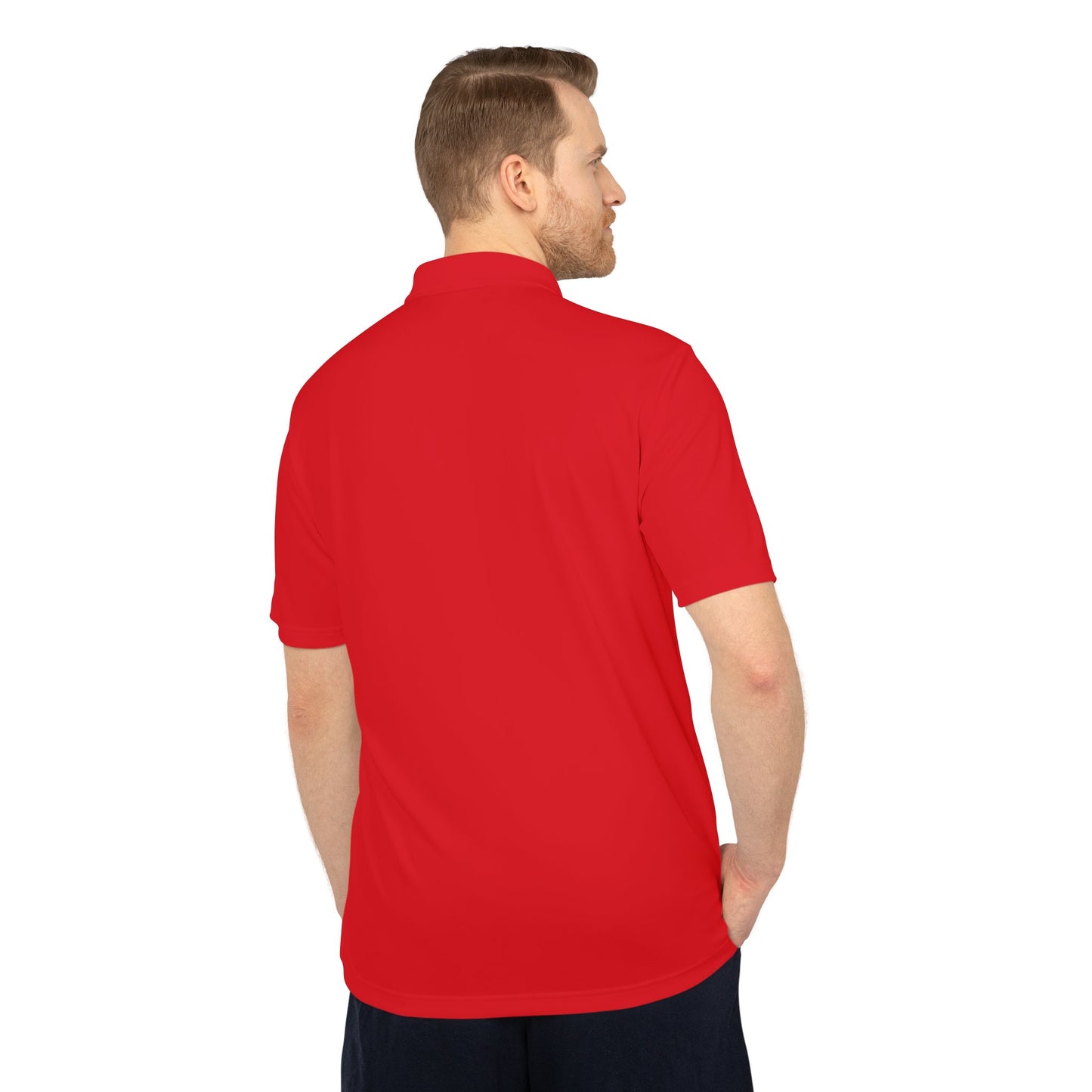 Caduceus Medical Polo Shirt — White Performance Workwear