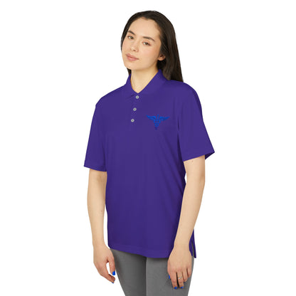 Caduceus Medical Polo Shirt — White Performance Workwear
