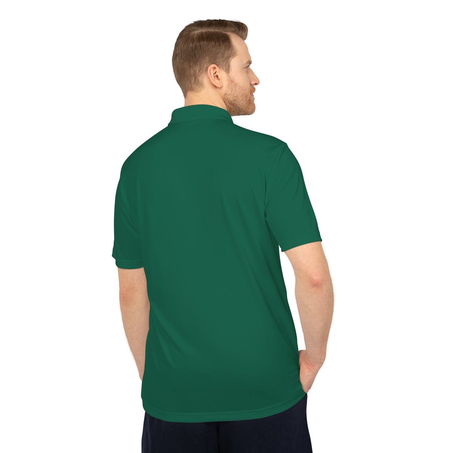Caduceus Medical Polo Shirt — White Performance Workwear