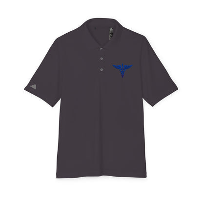 Caduceus Medical Polo Shirt — White Performance Workwear