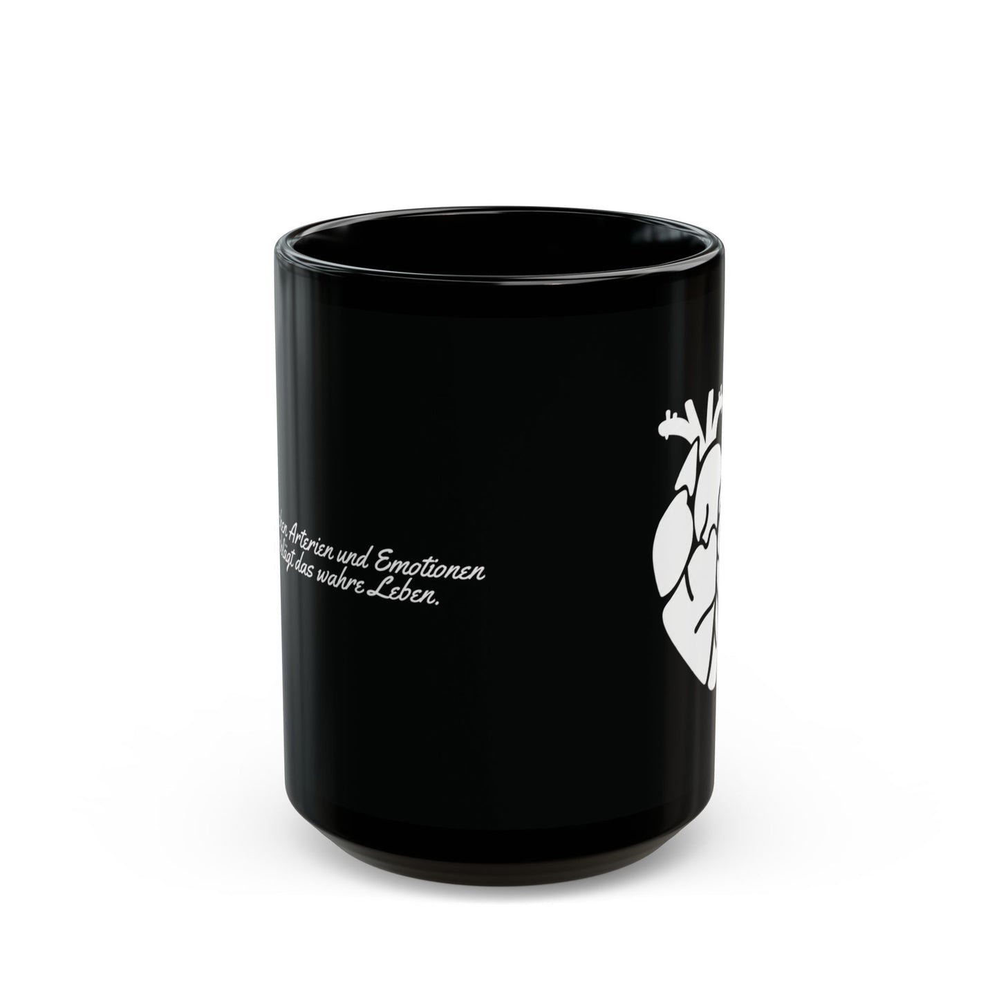 Herz Keramiktasse Schwarz