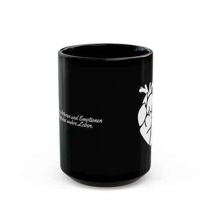 Herz Keramiktasse Schwarz