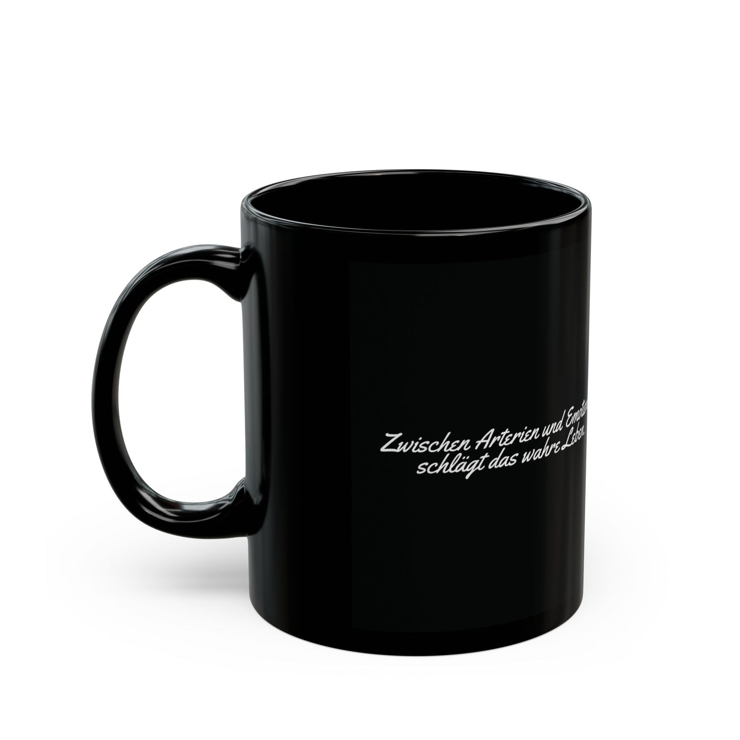 Herz Keramiktasse Schwarz