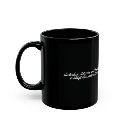 Herz Keramiktasse Schwarz