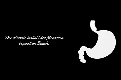 Magen Keramiktasse Schwarz
