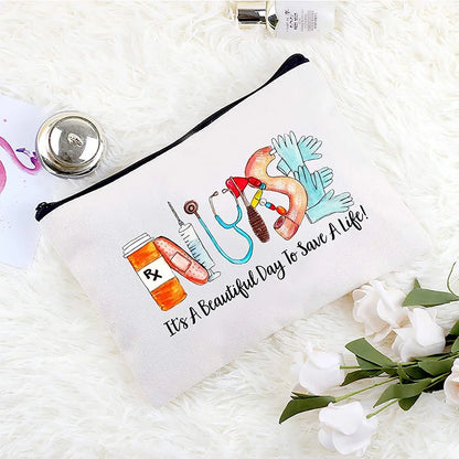 Nurse Week Christmas graduation birthday Christmas Nursing School Student Teacher Practitioner Survival Kit Makeup Gift Bag