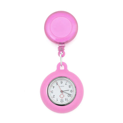 Gift Doctor/Nurse Clip-on Quartz Clock Pocket Watch Doctor  Hanging Fob Watch Retractable Nurse Watch