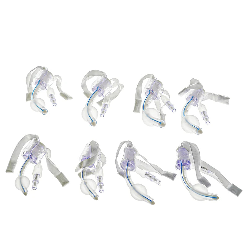 BamuCare 3PCS/5PCS Tracheostomy Tube Medical Grade PVC EO Sterilized Disposable Standard Tracheostomy Tube with Cuff