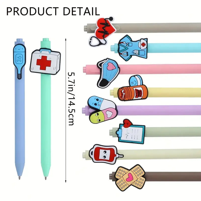10/20 Nurse Pens, Funny Work Doctor Nurse Accessories, Gel Pens Black Ink Pen Set, Gifts for Medical Assistants, Nurses