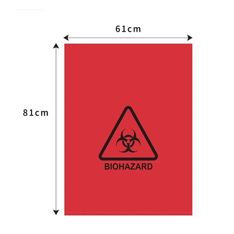 Medical Waste Bags Medical Waste Disposal Bag High Temperature Resistant PP Material Hospital Clinic Medical Supplies Collection