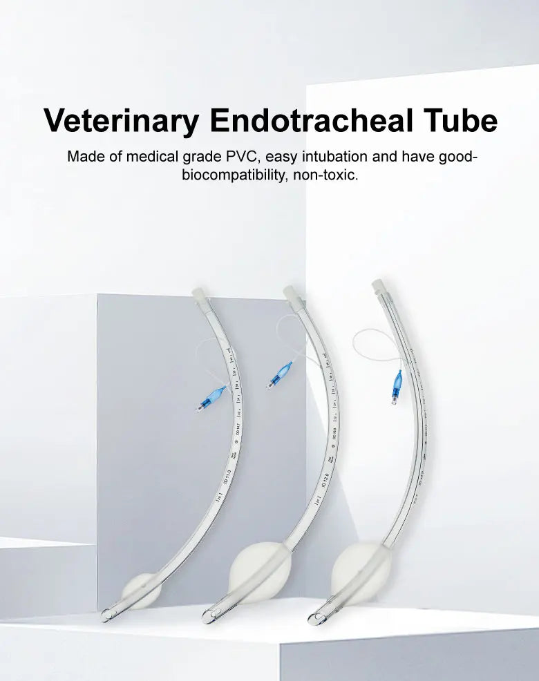 Large Size Endotracheal Intubation Tube With Cuff And Pressure Ballon 11/12/13mm Animals Disposable Veterinary  Supplies