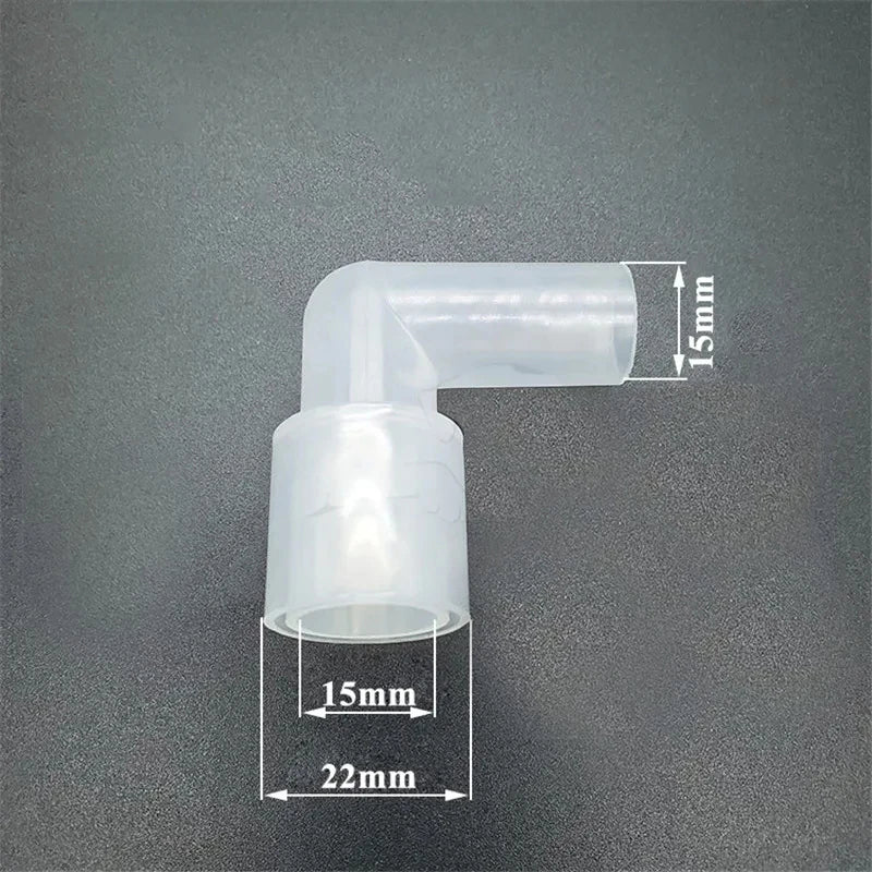 Anesthesia Tube L-shaped Connector Elbow Circuit Tracheal Intubation Connector 90 Degree