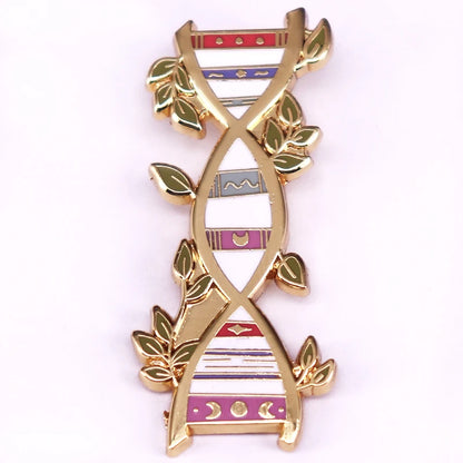 Dna Double Helix Enamel Pin Science Biology And Genetics Jewelry Medical Student Nurse Accessories
