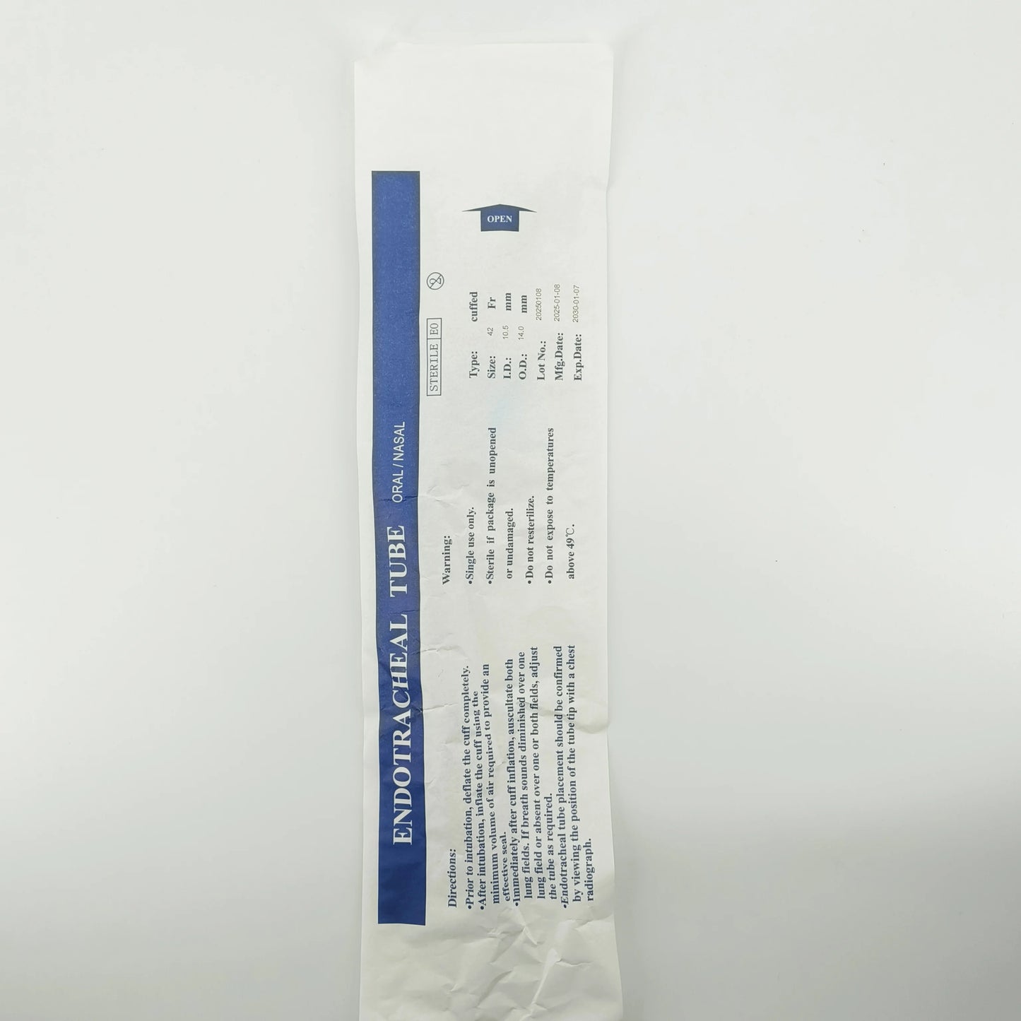 Large Animal Endotracheal Intubation Tube with Cuff 10.5mm 11mm 12mm 13mm 14mmAnimal Tracheal Intubation