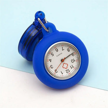 Gift Doctor/Nurse Clip-on Quartz Clock Pocket Watch Doctor  Hanging Fob Watch Retractable Nurse Watch