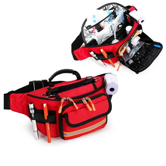 Empty Rescue Fanny Pack First Aid Kit Camping Trip Medical Storage Medical Organizer Outdoor Emergency Survival Medical Bag