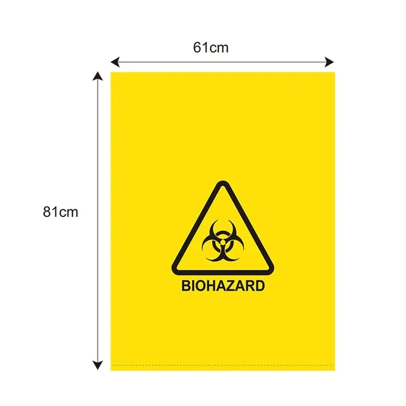 Medical Waste Bags Medical Waste Disposal Bag High Temperature Resistant PP Material Hospital Clinic Medical Supplies Collection