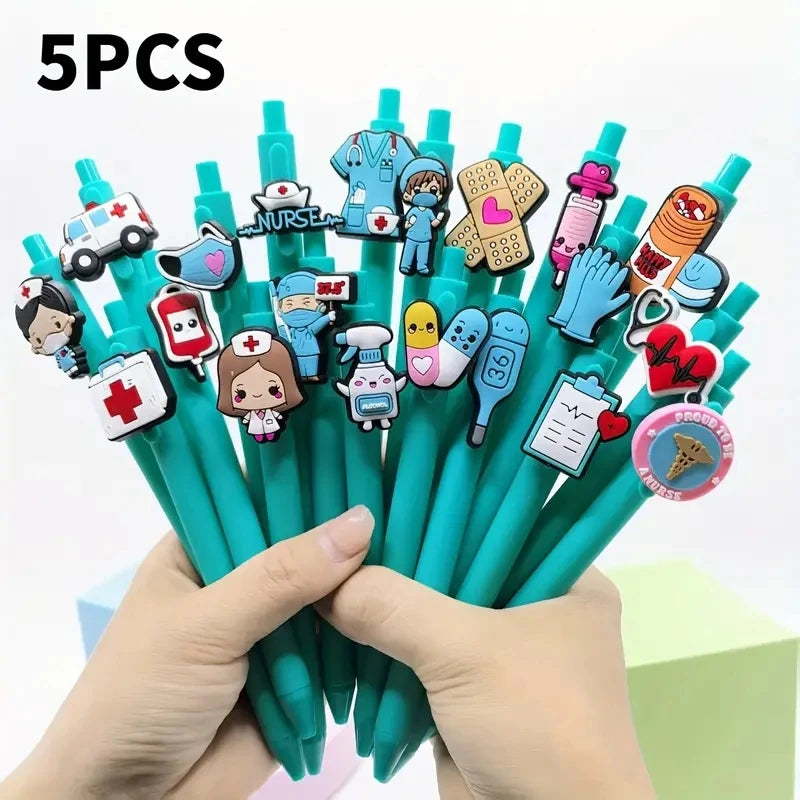 20/30/5pcs Nurse Doctor Writing Gel Pens Medical Record Pen Nurses Day Gift Pen Random Styles