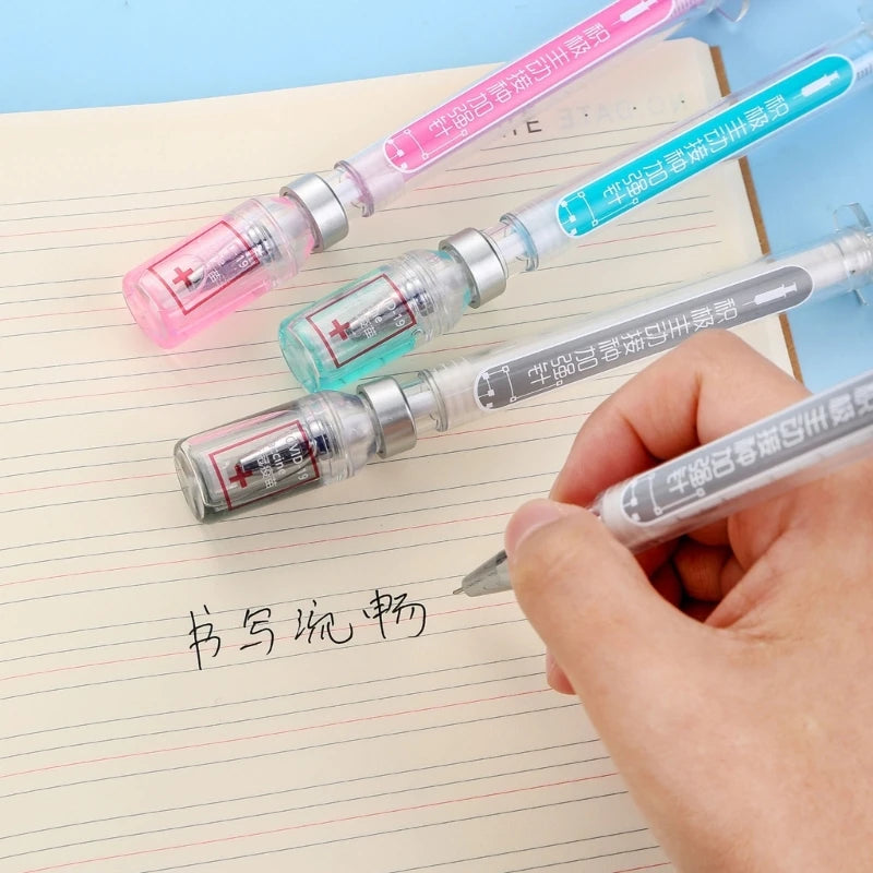 Random 1 Syringe Pens Creative-Fun Pen Novelty Medical Ballpoint Pens Gift for Nurses,Nurse Doctor Pretend Play Party Supplies