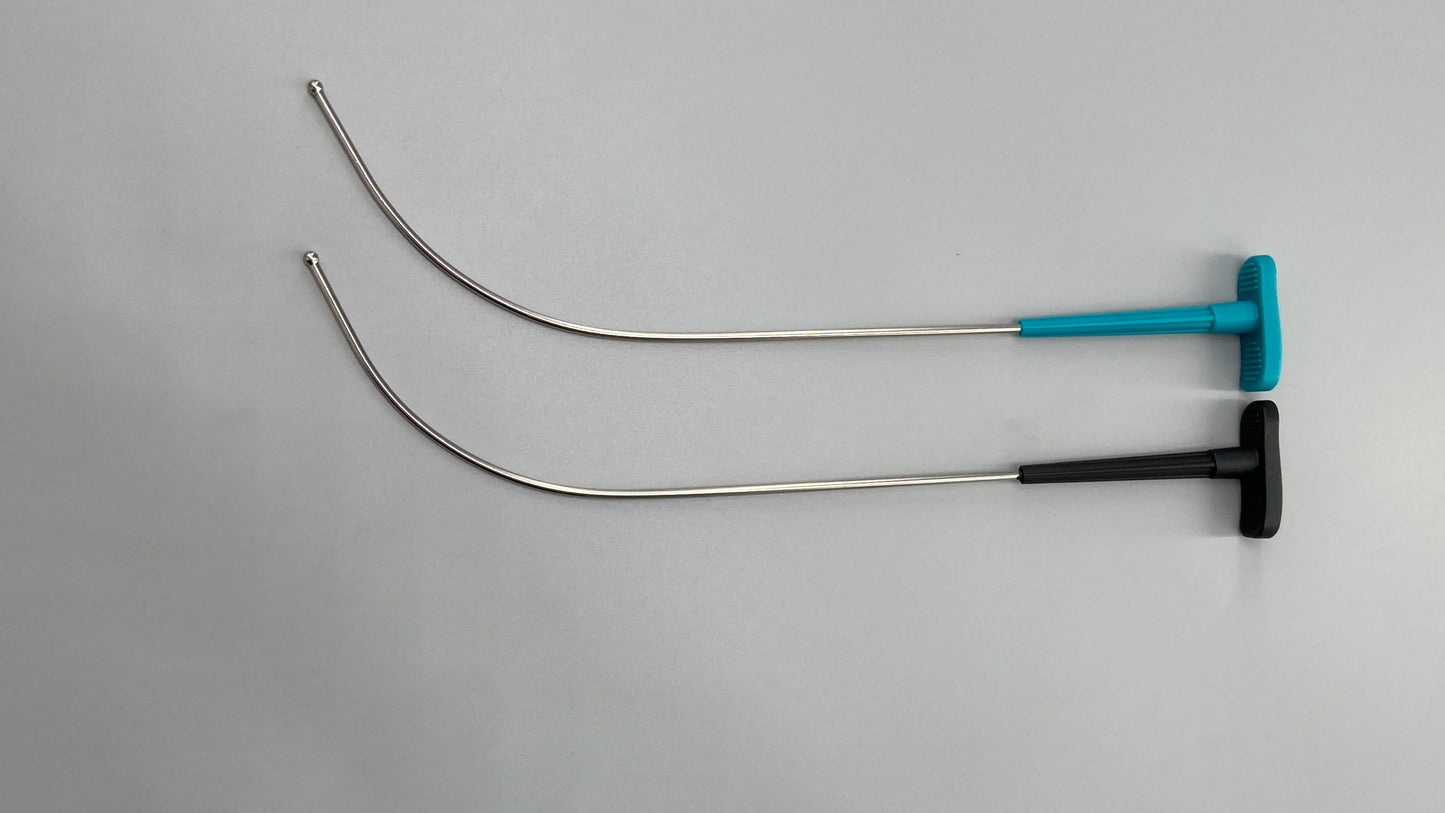 Reusable Rigid Intubating Stylet Metal Intubation Stylet for Endotracheal Intubation