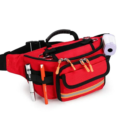 Empty Rescue Fanny Pack First Aid Kit Camping Trip Medical Storage Medical Organizer Outdoor Emergency Survival Medical Bag