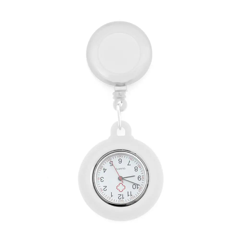 Gift Doctor/Nurse Clip-on Quartz Clock Pocket Watch Doctor  Hanging Fob Watch Retractable Nurse Watch