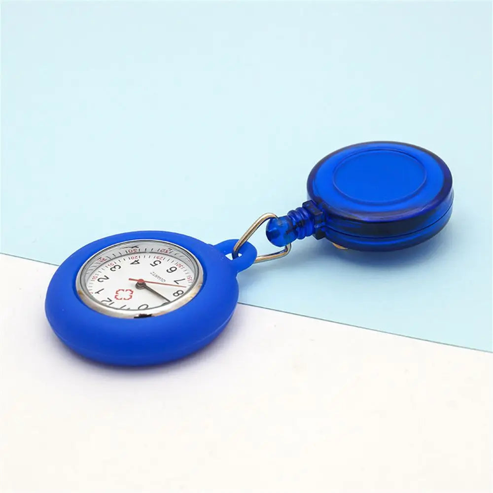 Gift Doctor/Nurse Clip-on Quartz Clock Pocket Watch Doctor  Hanging Fob Watch Retractable Nurse Watch