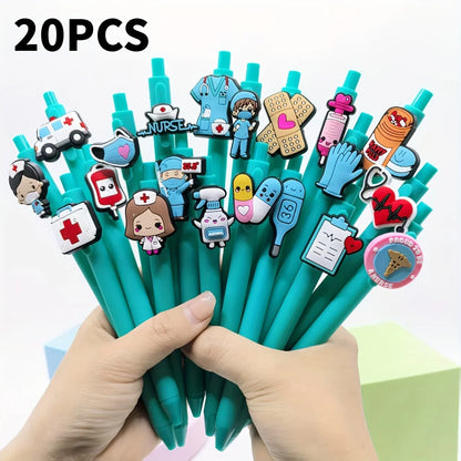 20/30/5pcs Nurse Doctor Writing Gel Pens Medical Record Pen Nurses Day Gift Pen Random Styles