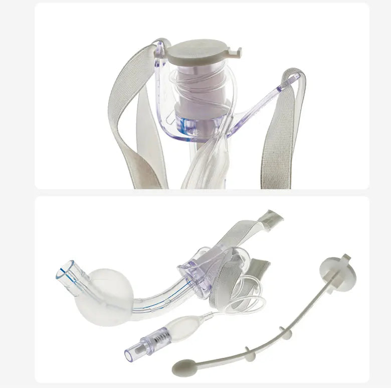 BamuCare 3PCS/5PCS Tracheostomy Tube Medical Grade PVC EO Sterilized Disposable Standard Tracheostomy Tube with Cuff