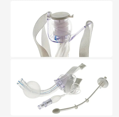 BamuCare 3PCS/5PCS Tracheostomy Tube Medical Grade PVC EO Sterilized Disposable Standard Tracheostomy Tube with Cuff