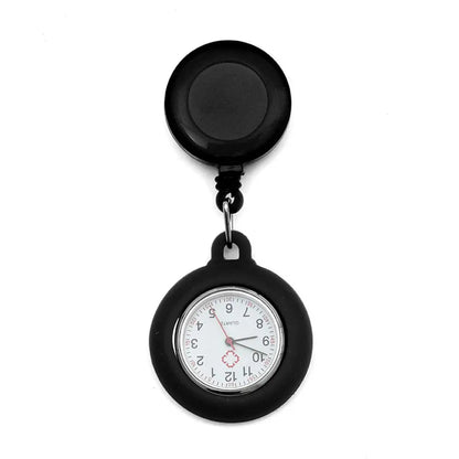 Gift Doctor/Nurse Clip-on Quartz Clock Pocket Watch Doctor  Hanging Fob Watch Retractable Nurse Watch