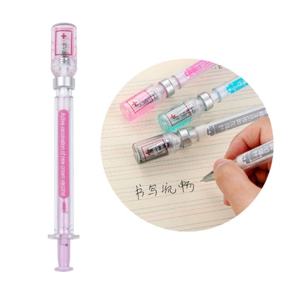 Random 1 Syringe Pens Creative-Fun Pen Novelty Medical Ballpoint Pens Gift for Nurses,Nurse Doctor Pretend Play Party Supplies