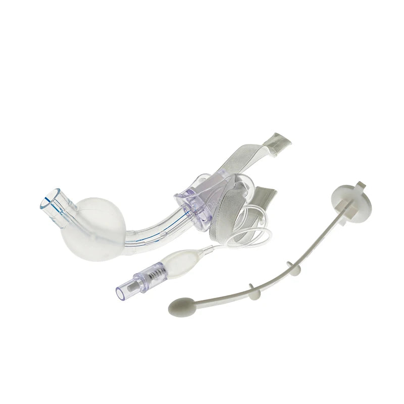 BamuCare 3PCS/5PCS Tracheostomy Tube Medical Grade PVC EO Sterilized Disposable Standard Tracheostomy Tube with Cuff