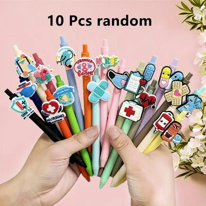 10/20 Nurse Pens, Funny Work Doctor Nurse Accessories, Gel Pens Black Ink Pen Set, Gifts for Medical Assistants, Nurses