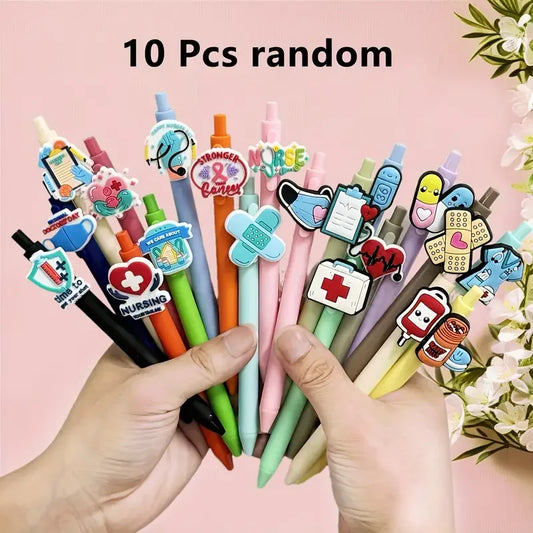 10/20 Nurse Pens, Funny Work Doctor Nurse Accessories, Gel Pens Black Ink Pen Set, Gifts for Medical Assistants, Nurses