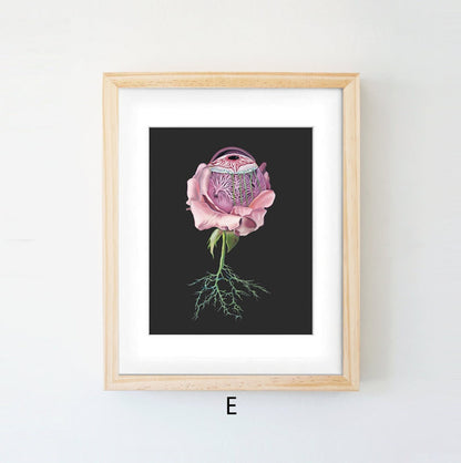Anatomy Art Canvas Painting Human Organs Painting